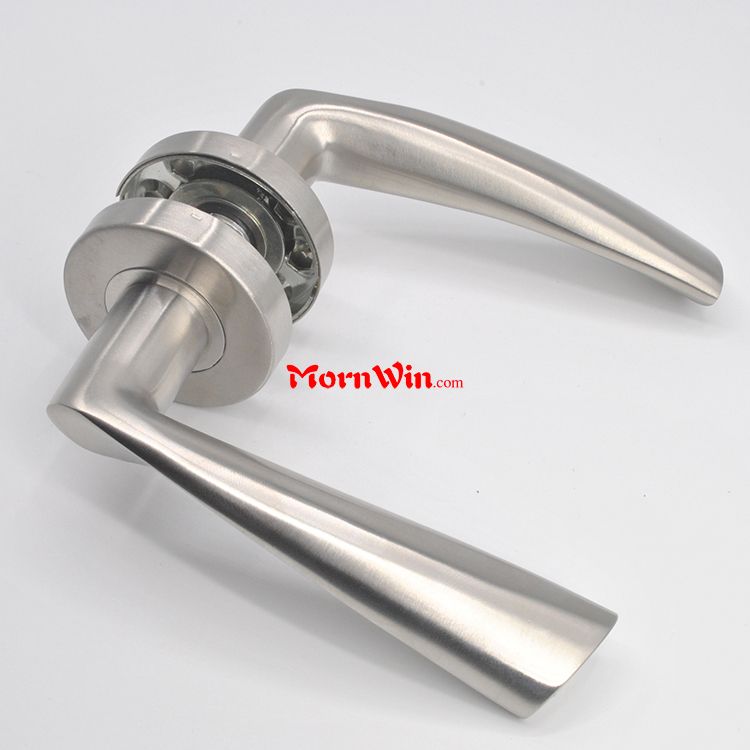 Quality 19mm 22 mm Interior Stainless Steel Wooden Door Locks Lever Handle 