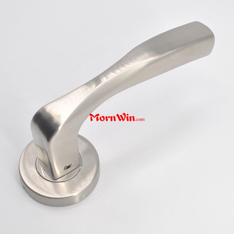 Stainless Steel 201/304 0.88 thickness door handle square Tube Lever Handle with escutcheon