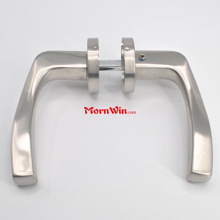 Stainless Steel 201/304 0.88 thickness door handle square Tube Lever Handle with escutcheon