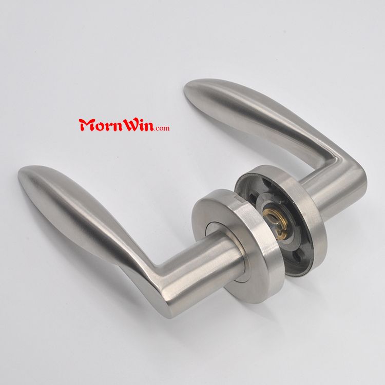 European interior house heavy duty stainless steel solid casting lever door handle for metal door /Germany quality