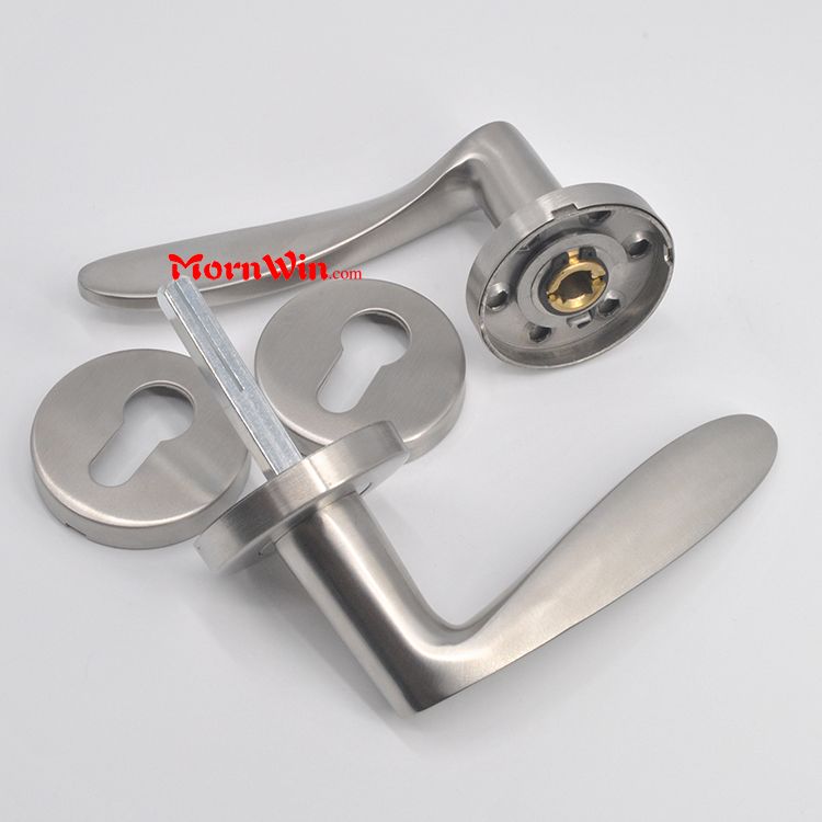 Hot sale Stainless steel solid door handles and locks in Dubai for metal doors