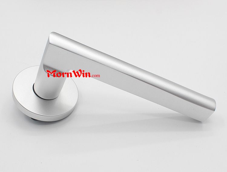 Hot sale simple round escutcheon aluminum door lever handle