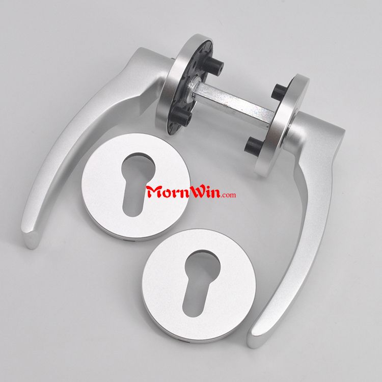 Top quality Aluminum square escutcheon door handle lever