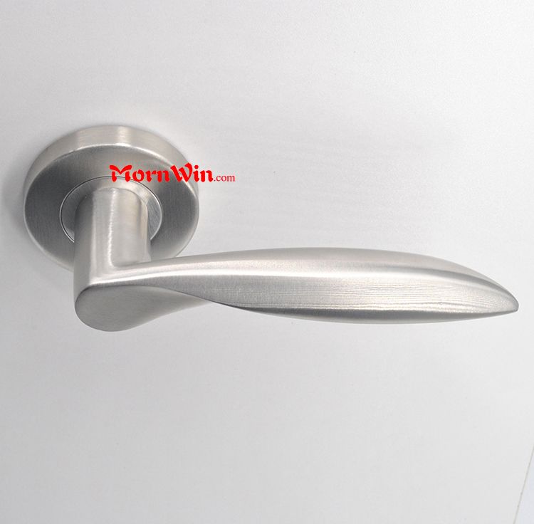 European interior house heavy duty stainless steel solid casting lever door handle for metal door /Germany quality