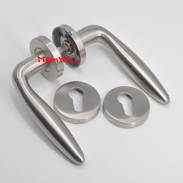 stainless steel heavy duty solid type interior room house guard door handle