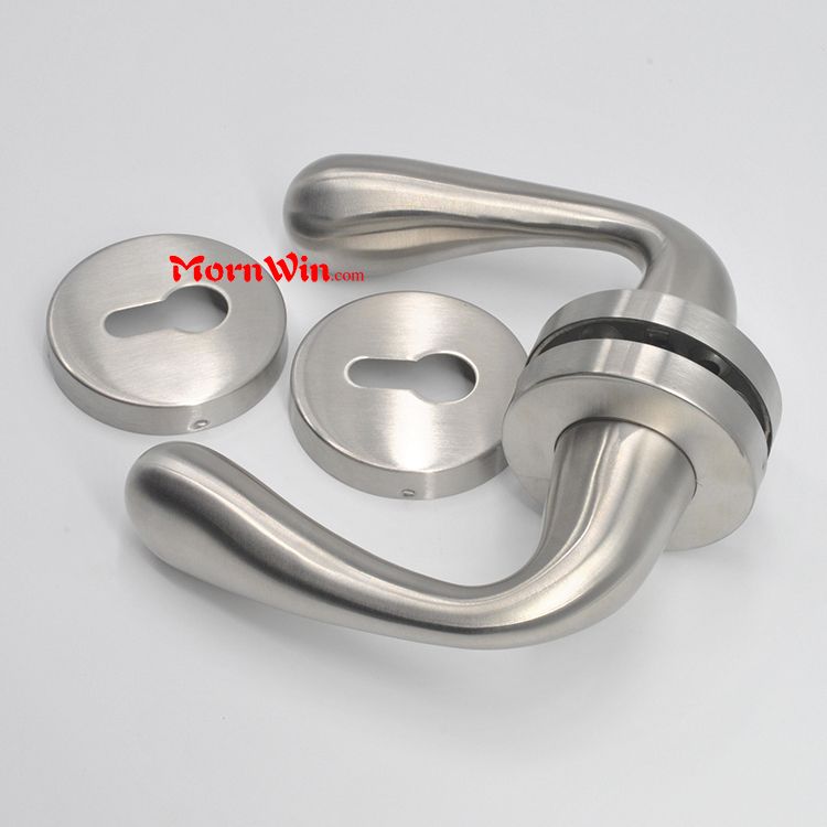 Hot selling solid stainless steel heavy duty door handle for steel doors