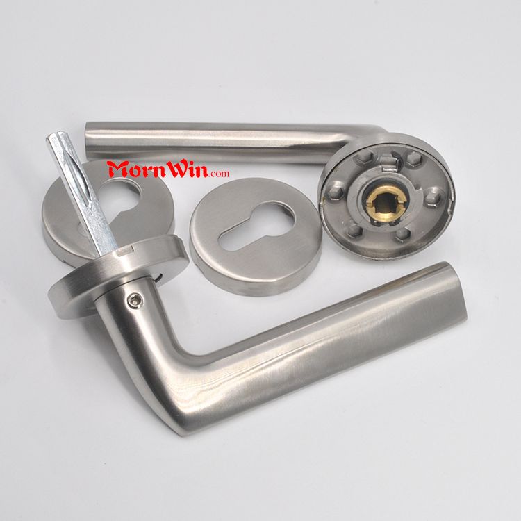 High Quality Stainless Steel Solid Door Lever Handle For Wood Door