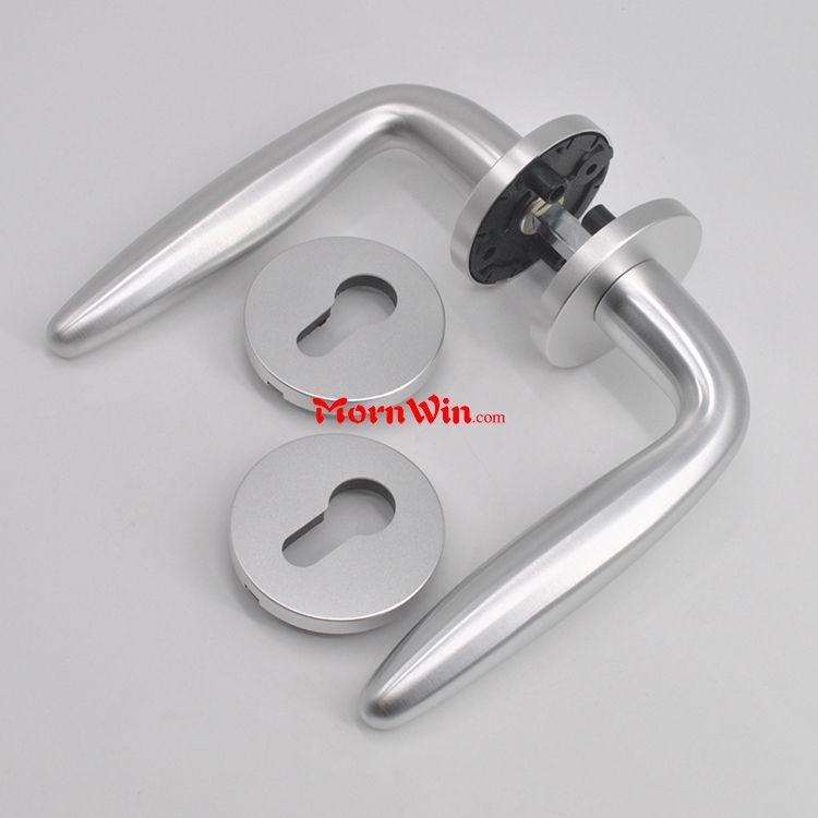 New arrival solid durability aluminum black lever door handle lock set