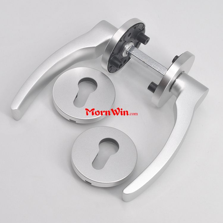 Top quality Aluminum square escutcheon door handle lever