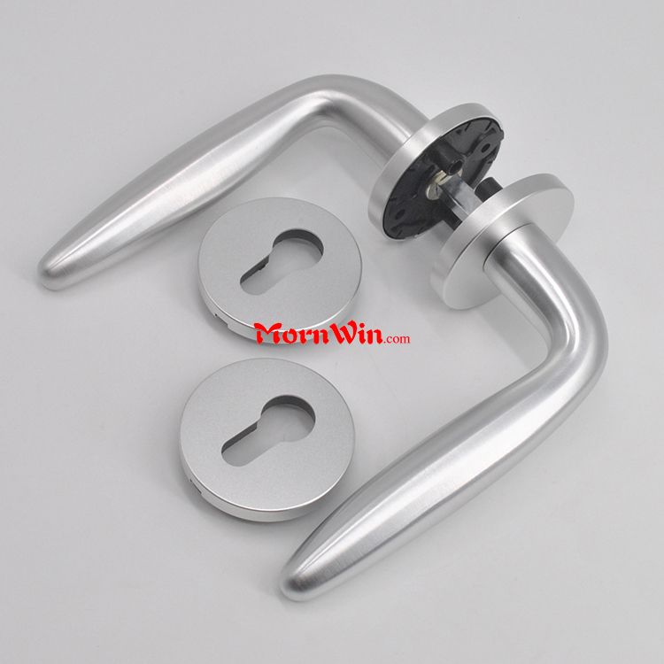 New arrival solid durability aluminum black lever door handle lock set