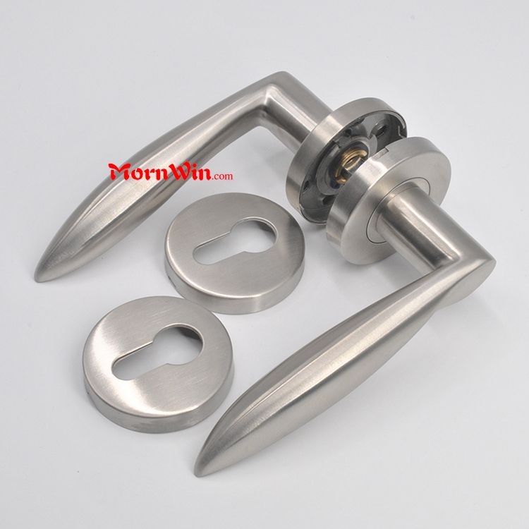 European interior house heavy duty stainless steel solid casting lever door handle for metal door /Germany quality