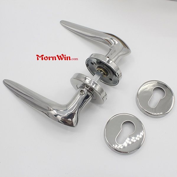 High Quality Polish Solid Stainless Steel Lever Door Handle Made in China
