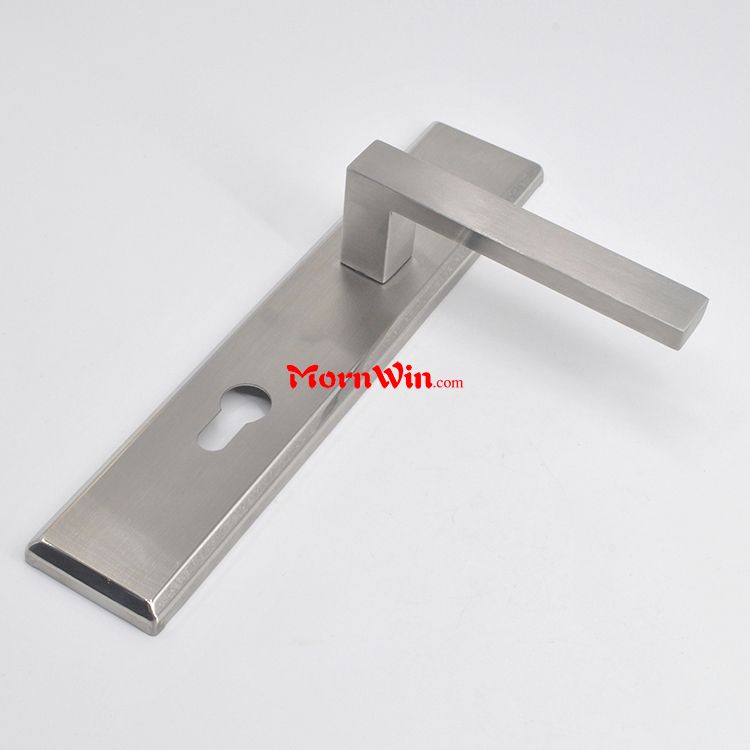 Stainless steel 304 door handle on plate