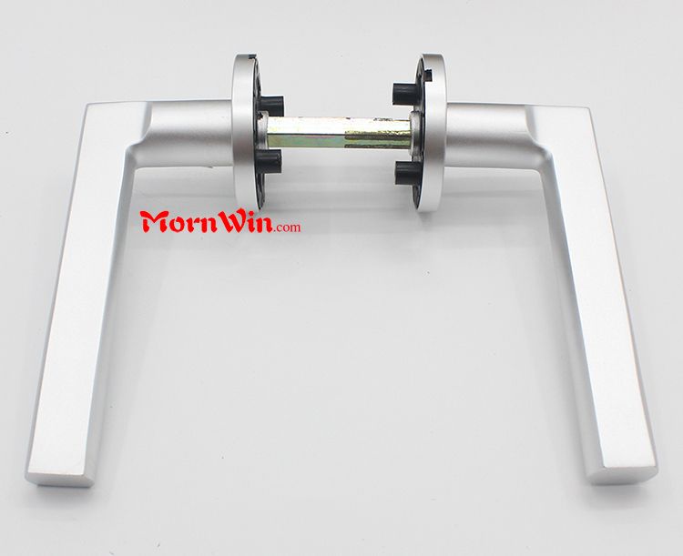 Hot sale simple round escutcheon aluminum door lever handle