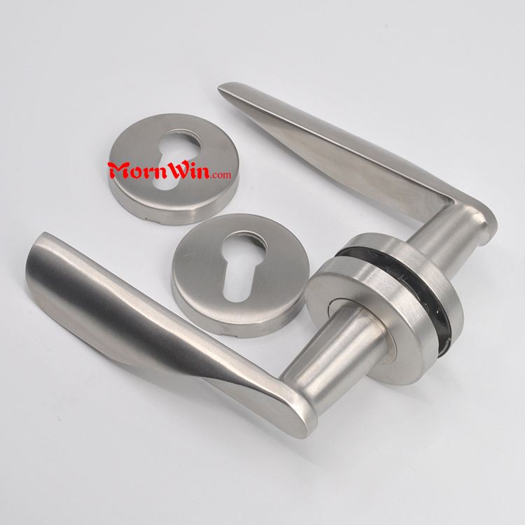 Top selling solid stainless steel heavy duty door handle for steel doors