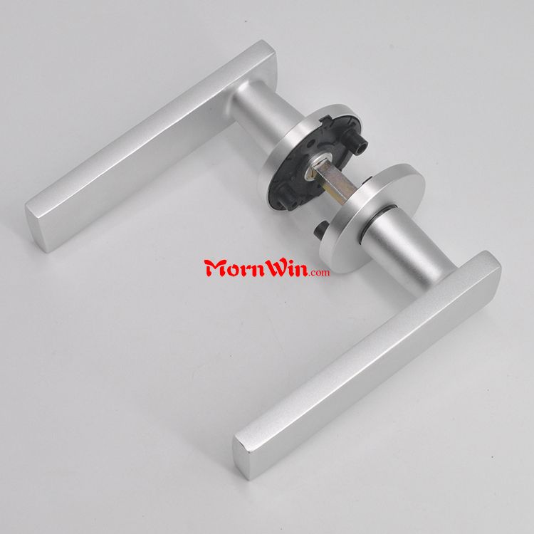 SGS certificated aluminum square rosette door lever handle