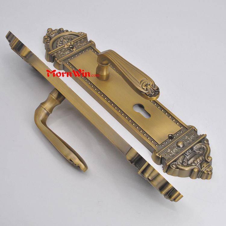 the middle east hot style zinc alloy door lever handle lock set with plate