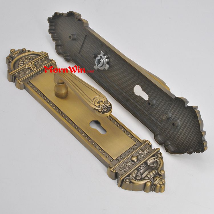 the middle east hot style zinc alloy door lever handle lock set with plate