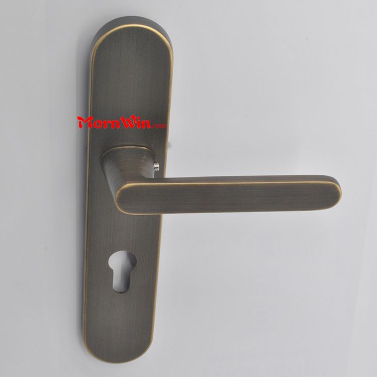 antique brass new door handles locks set
