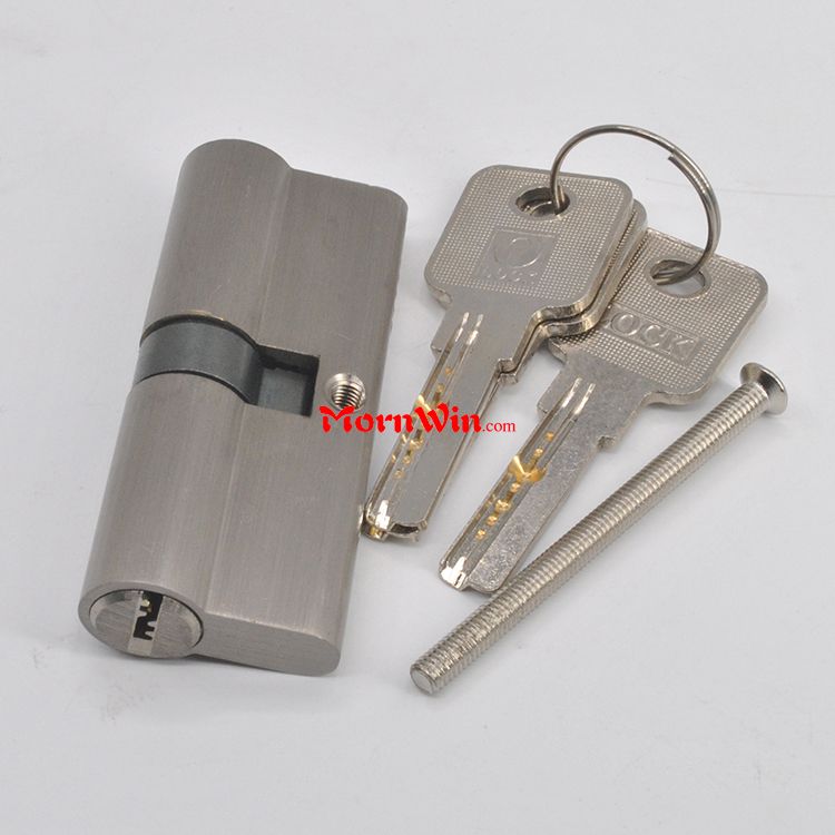 OEM euro profile brass mortise double open door lock cylinder