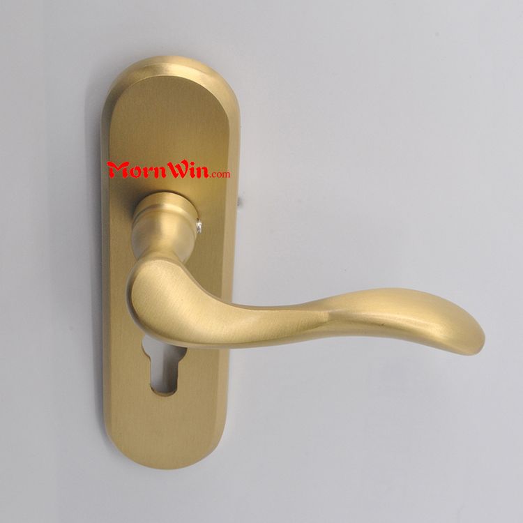 pure brass internal door lock lever handle for main door