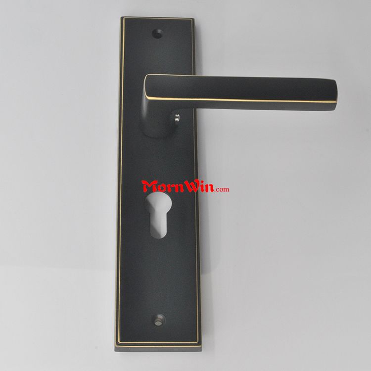 European Door Handle Lock Sets Bathroom Door Handle Solid Brass