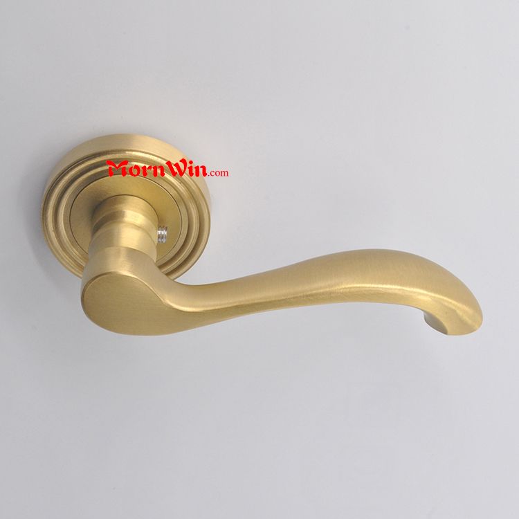 Euro style interior door lock indoors, bedroom lock, brass handle