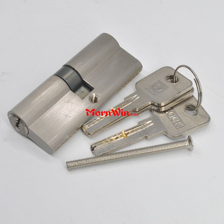 OEM euro profile brass mortise double open door lock cylinder