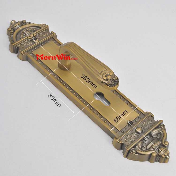 the middle east hot style zinc alloy door lever handle lock set with plate