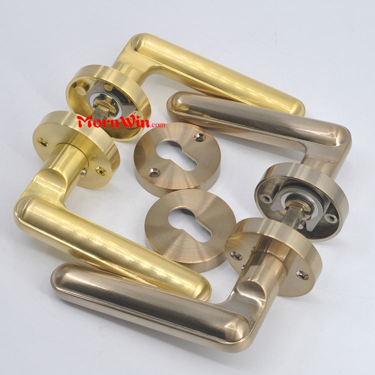 china zinc alloy lever satin nickle door lock handle