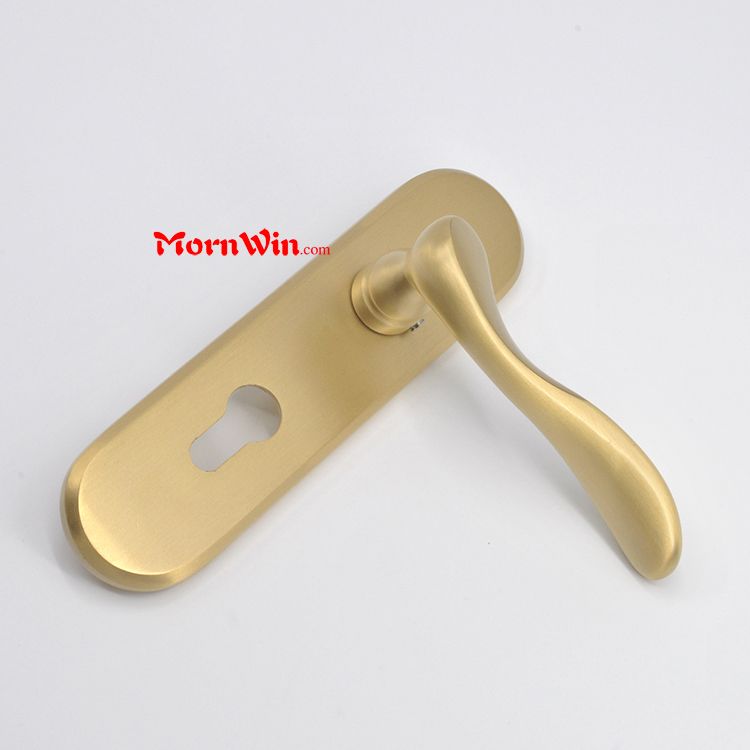pure brass internal door lock lever handle for main door