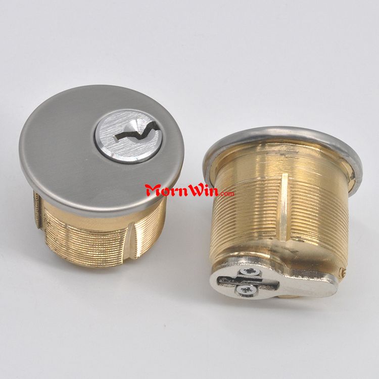 High Security Satin Chrome Quality Brass Rounded Door Mortise Lock Cylinder