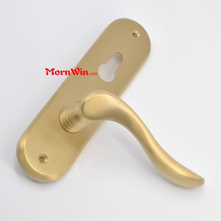 pure brass internal door lock lever handle for main door