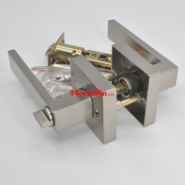 Factory Price Security Zinc Alloy Residential Apartment Door Lever handle Tubular Entrance Privacy Passage Lock