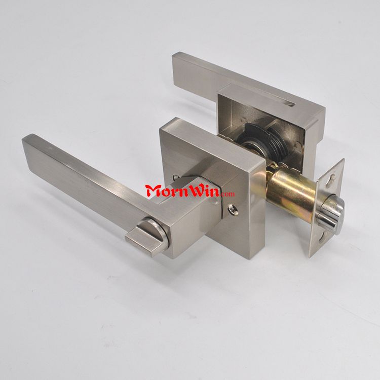 Factory Price Security Zinc Alloy Residential Apartment Door Lever handle Tubular Entrance Privacy Passage Lock