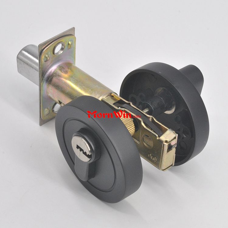 High Security matt black Entrance deadbolt door lock with beautiful design