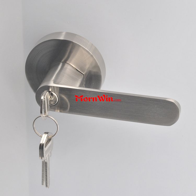 American design New items Passage tubular Lever Lock Mechanical style keyed outside door satin nickle lock