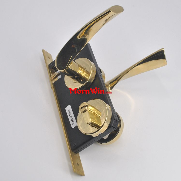 High quality luxurious stainless steel door handle lock door lockset