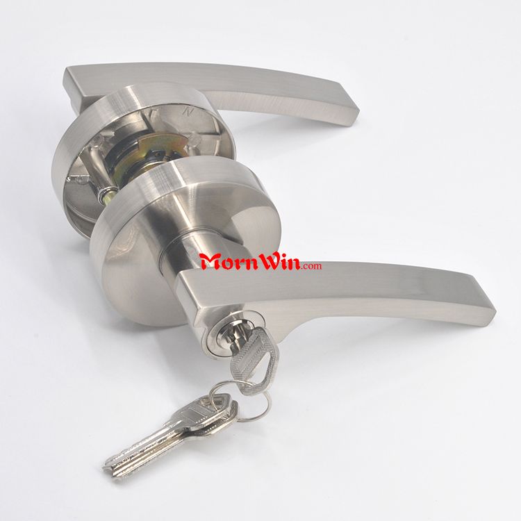 Heavy duty tubular square door handle lock zinc alloy entry safe lock