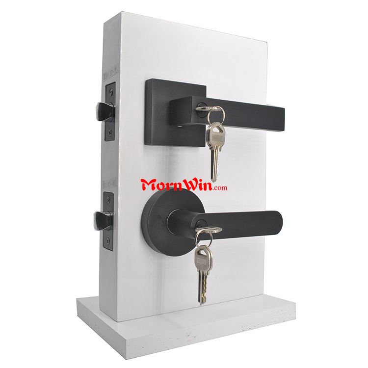 Zinc Alloy Office Door Security Lock Tubular Lever Handle Heavy Duty Door Lock