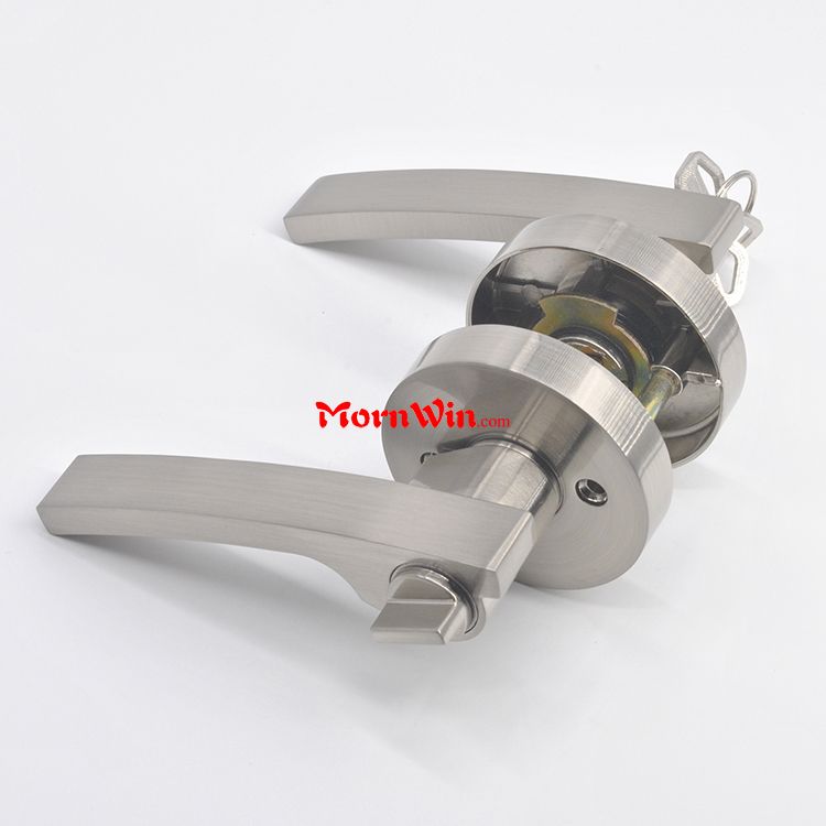 Heavy duty tubular square door handle lock zinc alloy entry safe lock