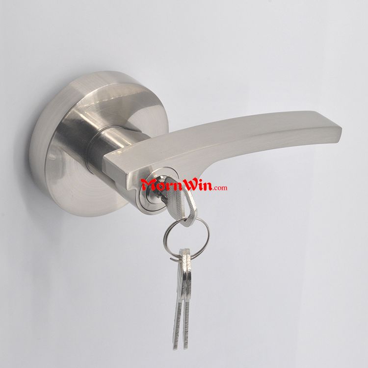 Heavy duty tubular square door handle lock zinc alloy entry safe lock