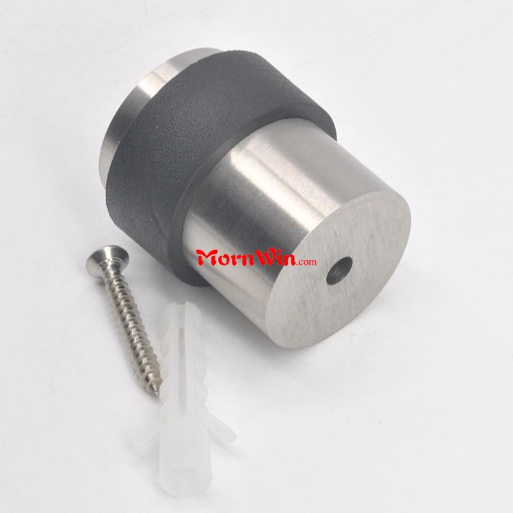 304 Stainless Steel Round with Rubber Glass Shower Door Stopper