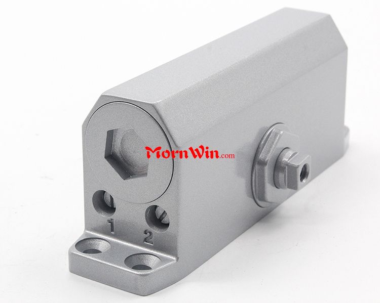 silver adjustable fire rated hydraulic commercial entry door closer