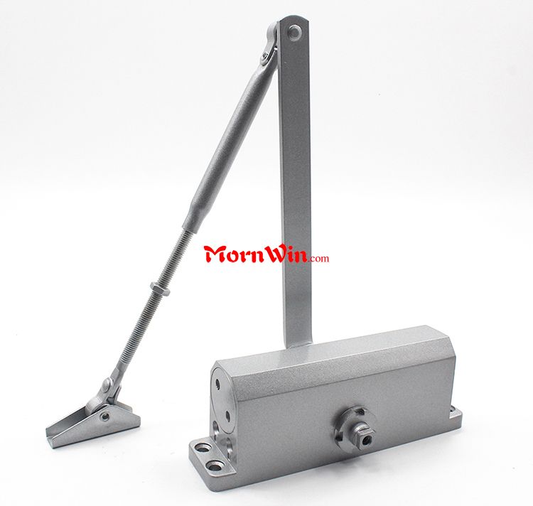 65-85 Kgs New Size 4 Commercial Door Closer Silver Aluminium Alloy