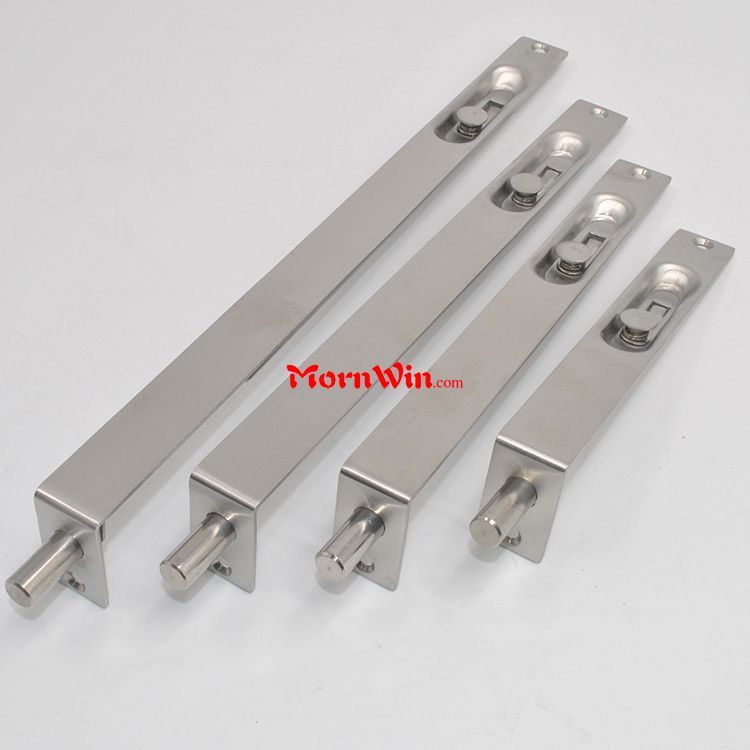 L type 304 Stainless steel 6 Inch Latch Lever Action Flush Slide Door Lock Bolt 25mm wide doorbolt