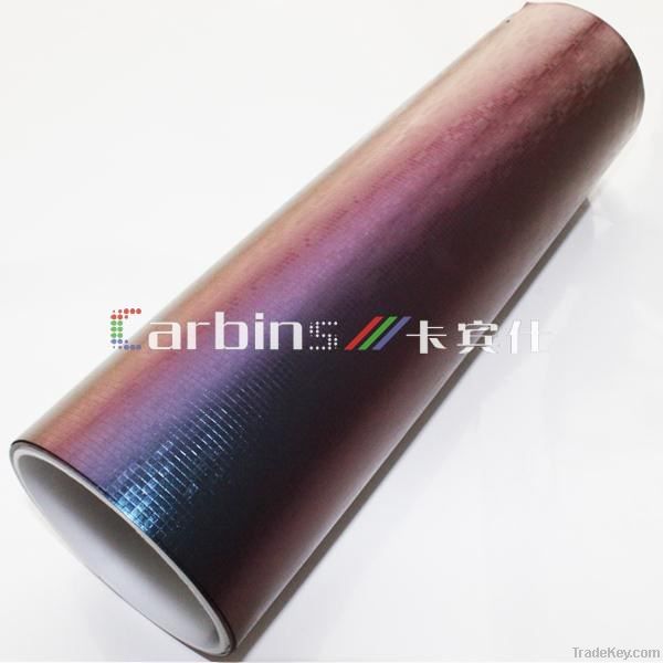 Chameleon carbon fiber vinyl sticker, 3D carbon fiber vinyl film