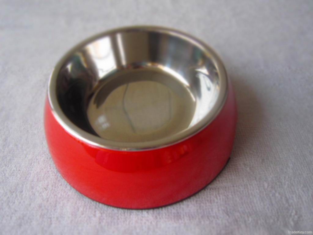 2-in-1 Dog Dish, Red
