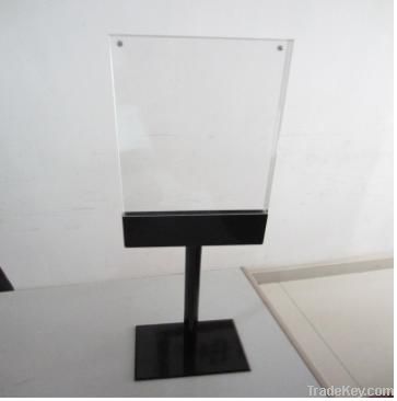 acrylic and metal display stand