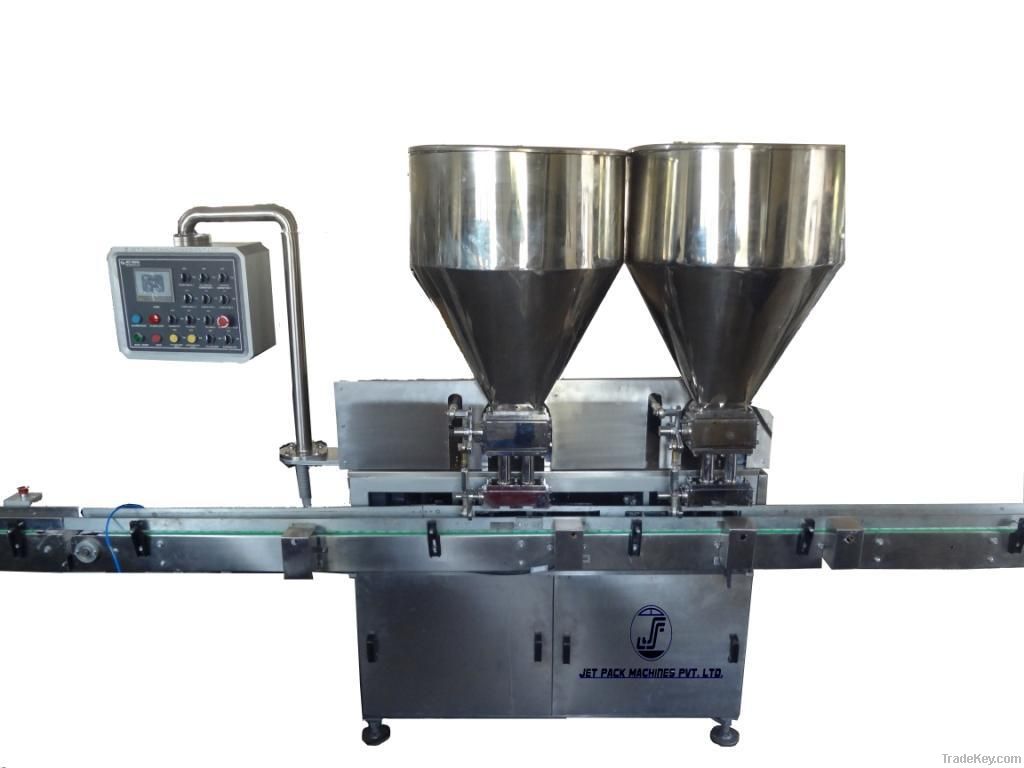 Automatic (4 Head )Two Head Two Nozzle Cream Filling Machine